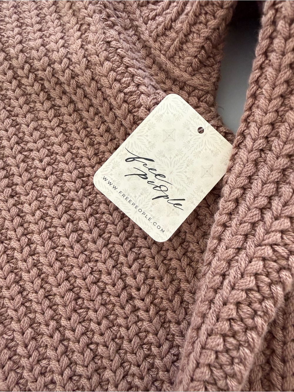 NWT Free People Swim Too Deep Brown Cardigan M - Picture 5 of 6
